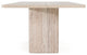 Nova Domus Roma Modern Faux Travertine Rectangular Dining Table