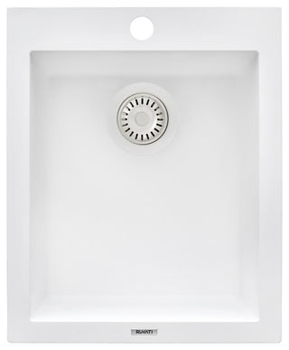 Ruvati RVG1016WH epiGranite Granite Composite Kitchen Sink - Arctic White