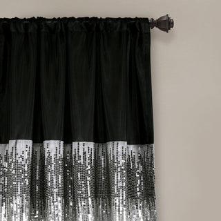 Night Sky Single Window Panel, Black/Gray, 108"x42"