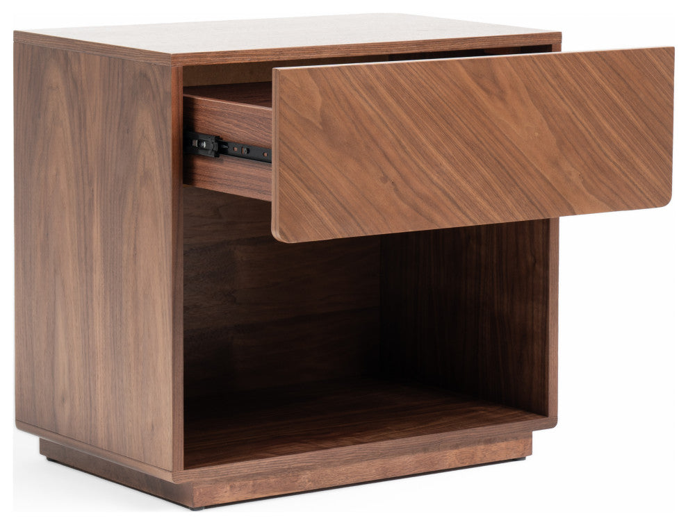 Nova Domus Kamela -Modern Walnut Bedroom Set, Eastern King