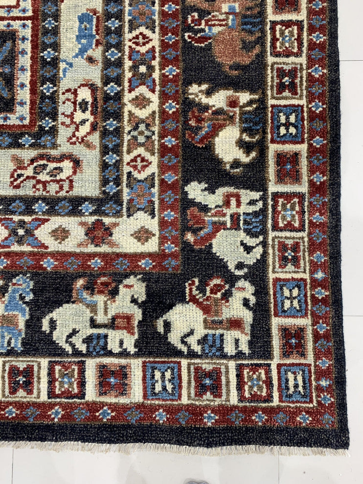 C.Brown Traditional Classic Serapi Area Rug