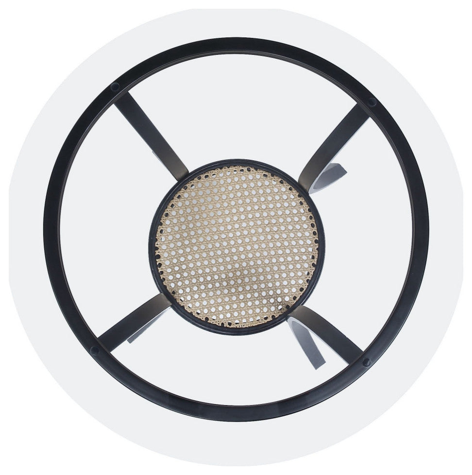 ACME Frydel 3-Piece Set Table and Chairs, Black Finish