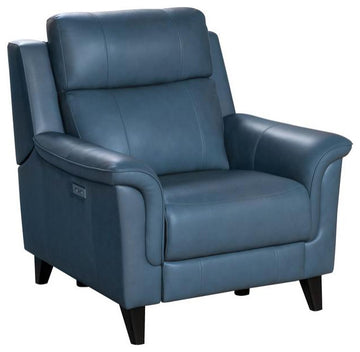 Kester Power Recliner w/Power Head Rest, Masen Bluegray