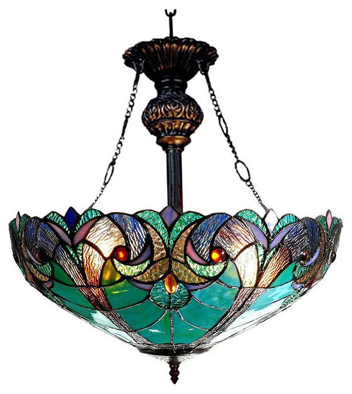 Liaison 2-Light Victorian Inverted Ceiling Pendant