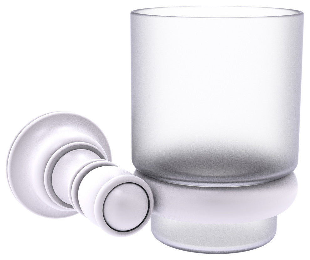 Carolina Wall Mounted Tumbler Holder, Matte White