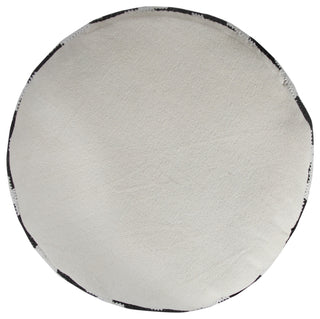 Modern Geometric Medallion Pouf Ottoman