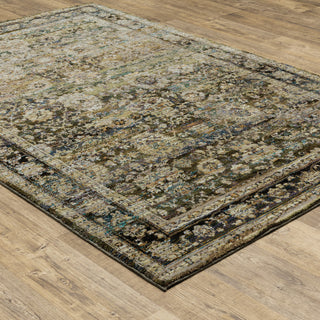 Oriental Weavers Andorra Green/ Brown Oriental Indoor Area Rug 8'6"X11'7"