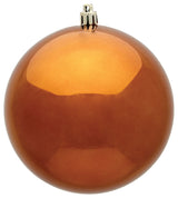 Vickerman N590888Dsv 3" Copper Shiny Ball Ornament, 12 Per Bag