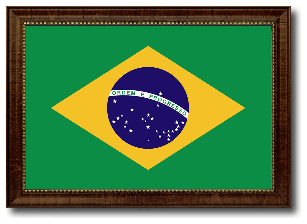 Brazil Country Flag Canvas Print, 21"x30"