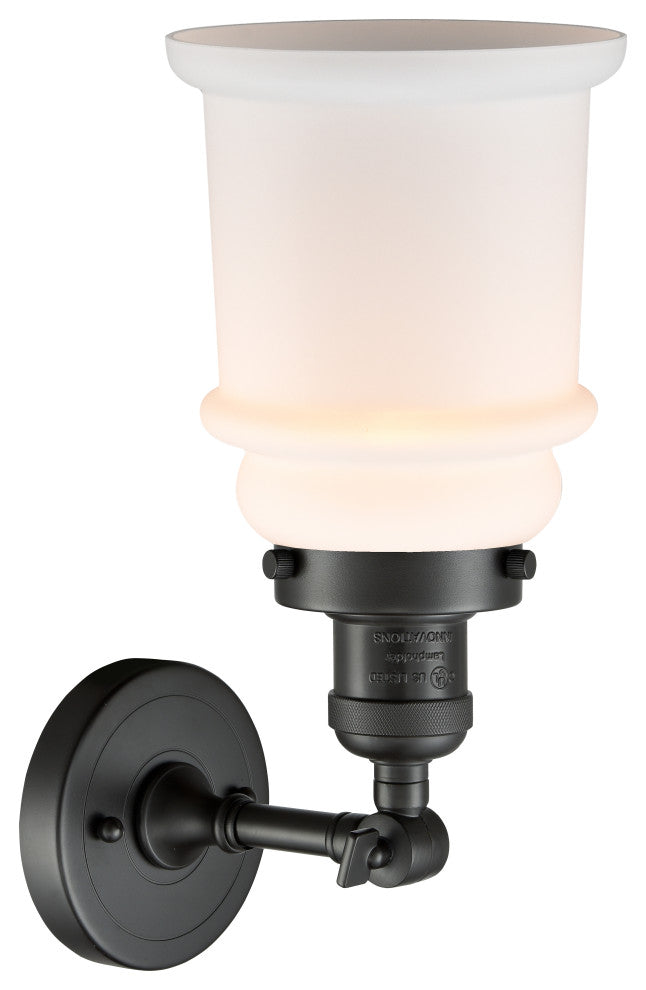 Canton 1-Light Sconce, Oil Rubbed Bronze, Matte White