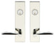 Stratus Lever, Tubular Entry, Double Cylinder, Polished Stainless Steel