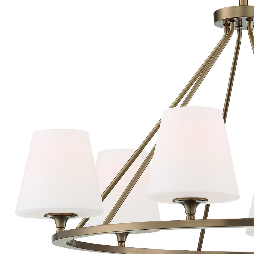 Crystorama Keenan Six Light Chandelier KEE-A3006-VG