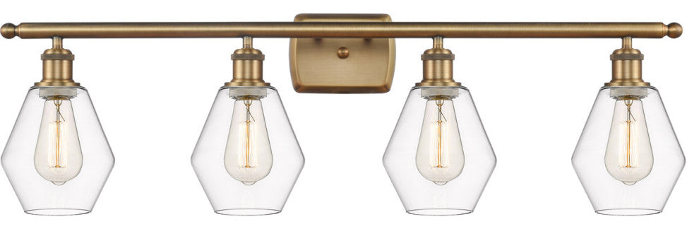 Innovations 516-4W-BB-G652-6 4-Light Bath Vanity Light, Brushed Brass