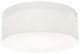 Anton 12'' Flush Mount, Linen White Shade