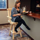 Sunnydaze Rustic Bar Stool - Log Style Unfinished Wood - Multiple Options, 1 Barstool