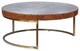 ACME Tamas Coffee Table, Aluminum and Cocoa