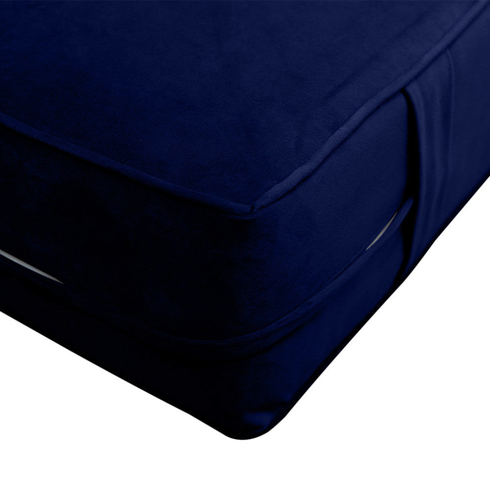 Same Pipe 8" Twin 75x39x8 Velvet Indoor Daybed Mattress |COVER ONLY|-AD373