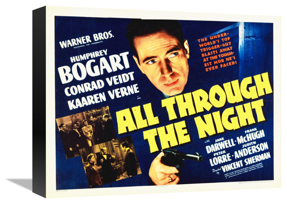 "All Through The Night" Canvas Giclee by Hollywood Photo Archive, 16"x12"