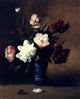 Germain Clement Ribot Peonies In A Blue Vase, 20"x25" Wall Decal