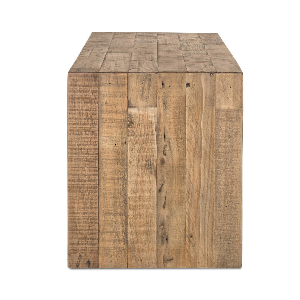 Sinclair Large Round Ottoman-Bttrscotch