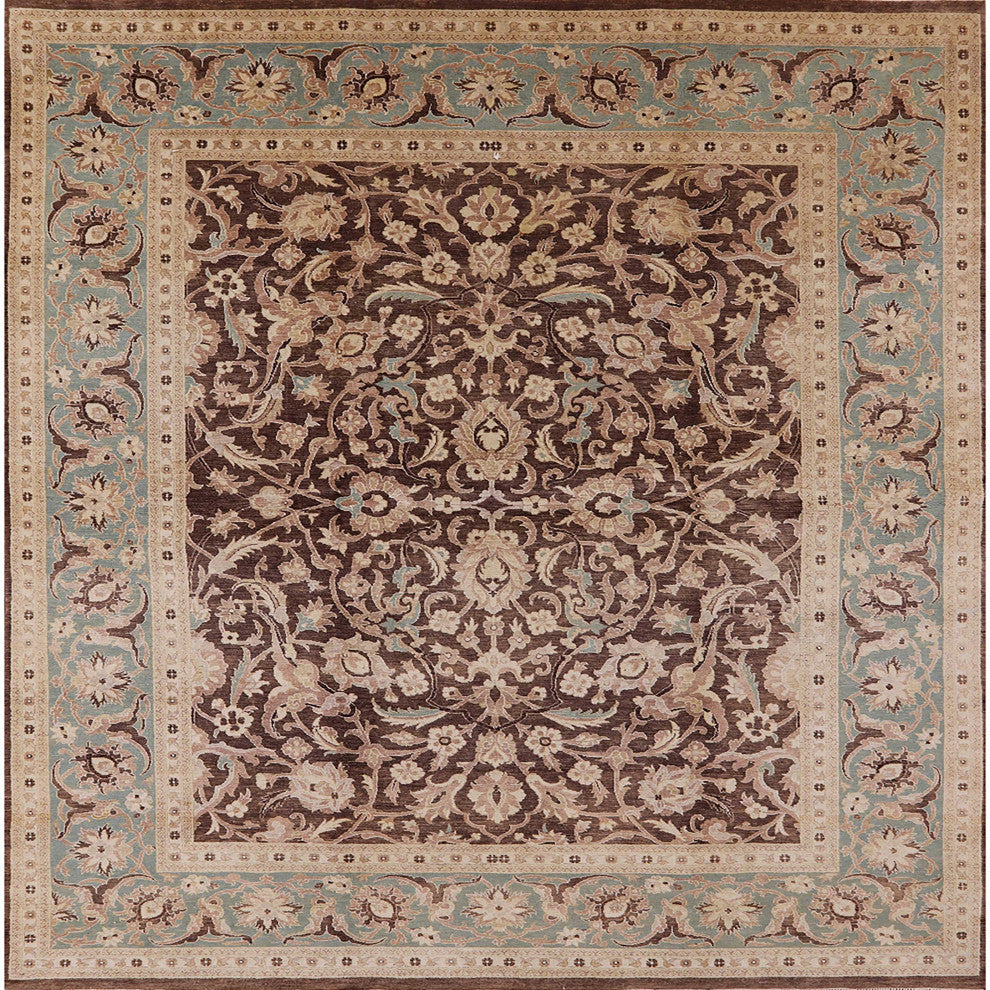 Ahgly Company Indoor Square Mid-Century Modern Area Rugs, 4' Square