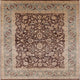 Ahgly Company Indoor Square Mid-Century Modern Area Rugs, 4' Square