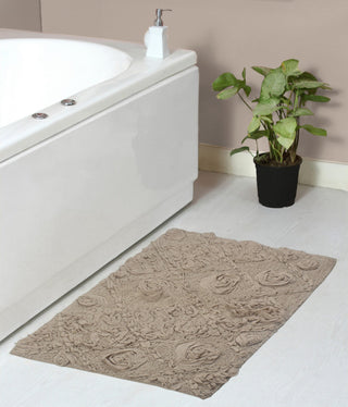 Modesto Bath Rug Bath Rug Set, Machine Wash, 21x34" Rectangle, Linen