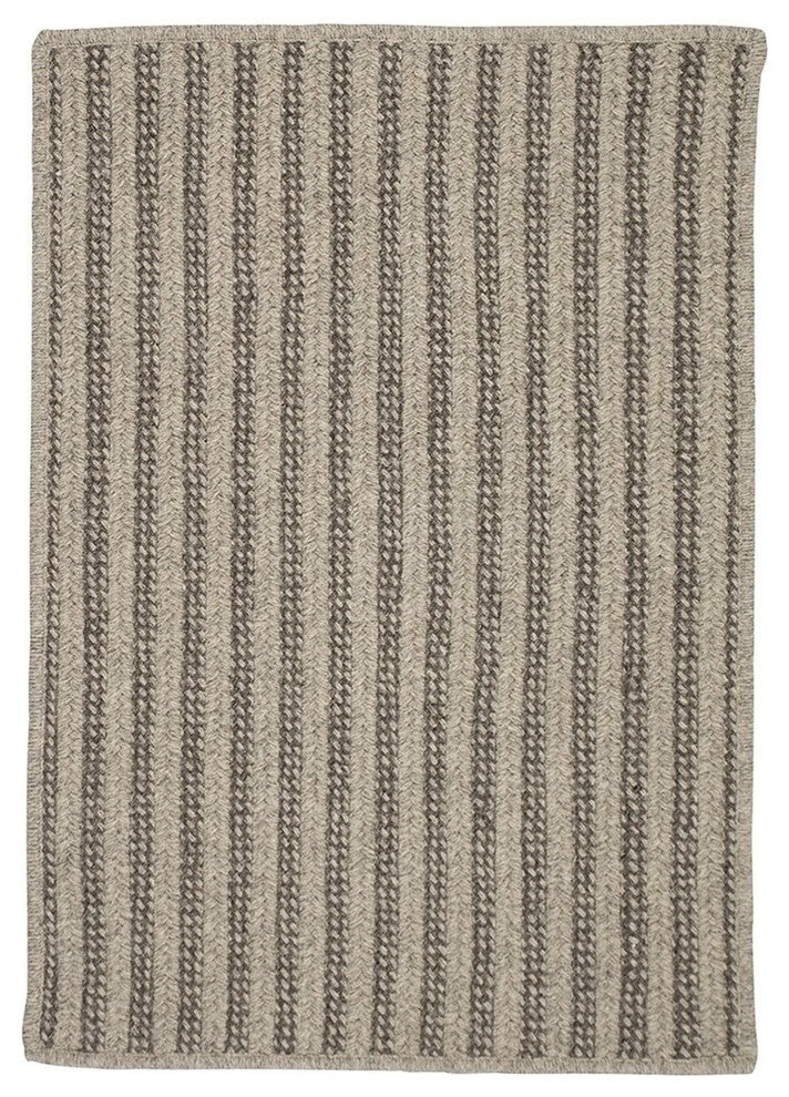 Woodland OL43 Dark Gray All-Natural/Eco Area Rug, Rectangular 12'x15'