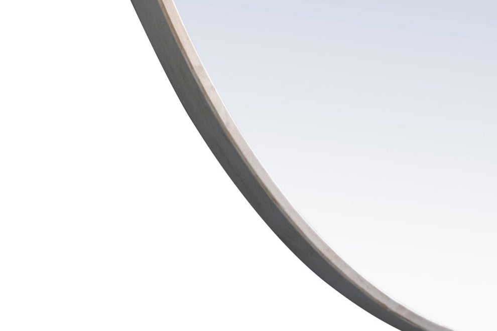 Contemporary Silver Vanity Mirror