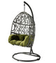 Green Outdoor Interlaced Contemporary Swing Chair