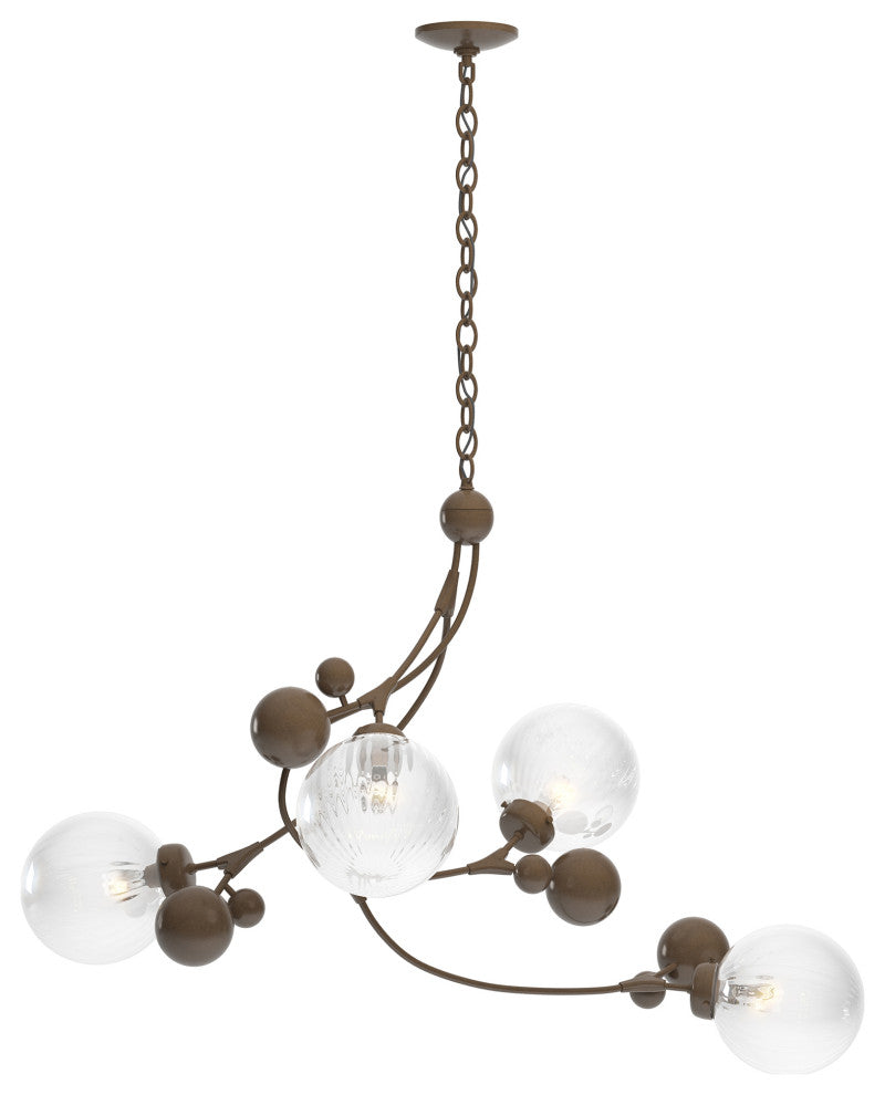 Sprig Pendant, Bronze Finish, Water Glass