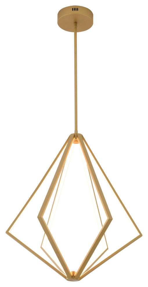 Bethel International WE02C25GD 6-Light LED Chandelier, Gold