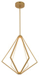 Bethel International WE02C25GD 6-Light LED Chandelier, Gold
