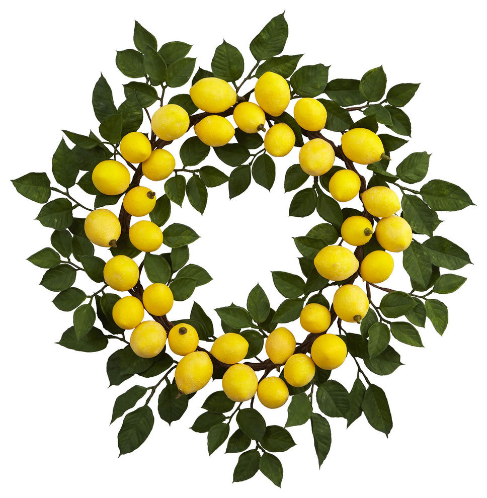 24" Lemon Wreath