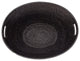 Artifacts Rattan Laundry Basket With Cutout Handles, Tudor Black