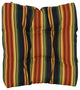 16" Patterned Outdoor Square Tufted Chair Cushions, Set of 6, Lyndhurst Raven