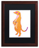 Hello Angel ''Happy Meer'' Art, Wood Frame, Black Mat, 20x16