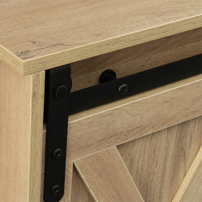 Farmhouse Wood Entertainment Center Modern Storage Cabinet TV Table with Rustic