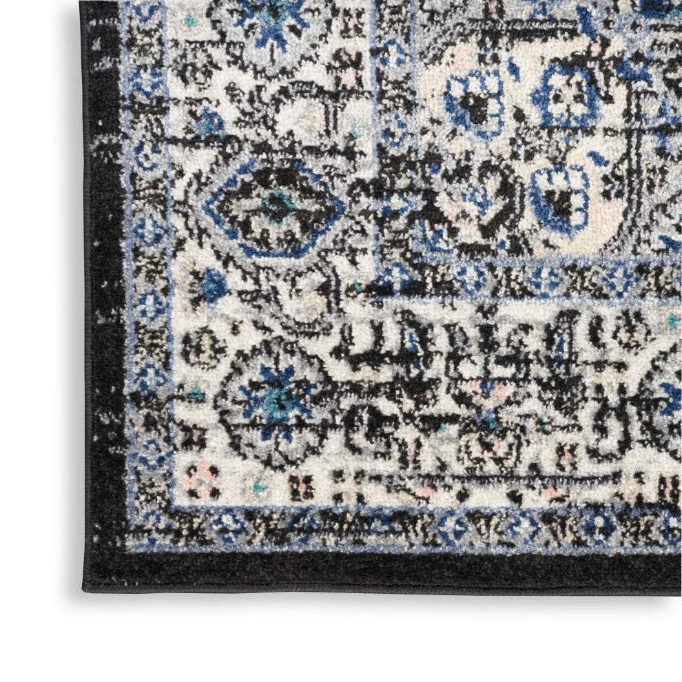 Nourison Passion 8' x 10' Black Ivory Vintage Indoor Area Rug