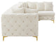 Tremblay Modular Sectional, Cream, L-Shaped, 5-Piece: Armless (3), Corner (2)