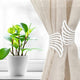Metal Wings Curtain Tieback "“ Elegant and Durable Design, White, Pack of 1