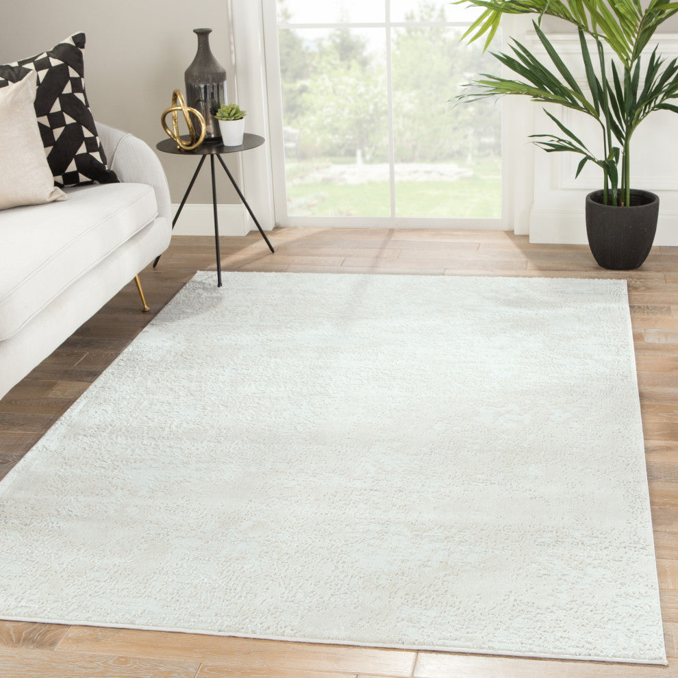 Jaipur Living Orianna Abstract Ivory/ Silver Area Rug 3'11"X5'11"