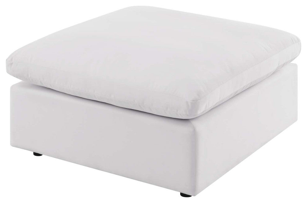 Modular Lounge Sectional Deep Sofa Set, White, Modern, Outdoor Hospitality