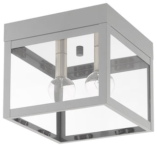 Livex Lighting Nordic Gray 2-Light Outdoor Ceiling Mount