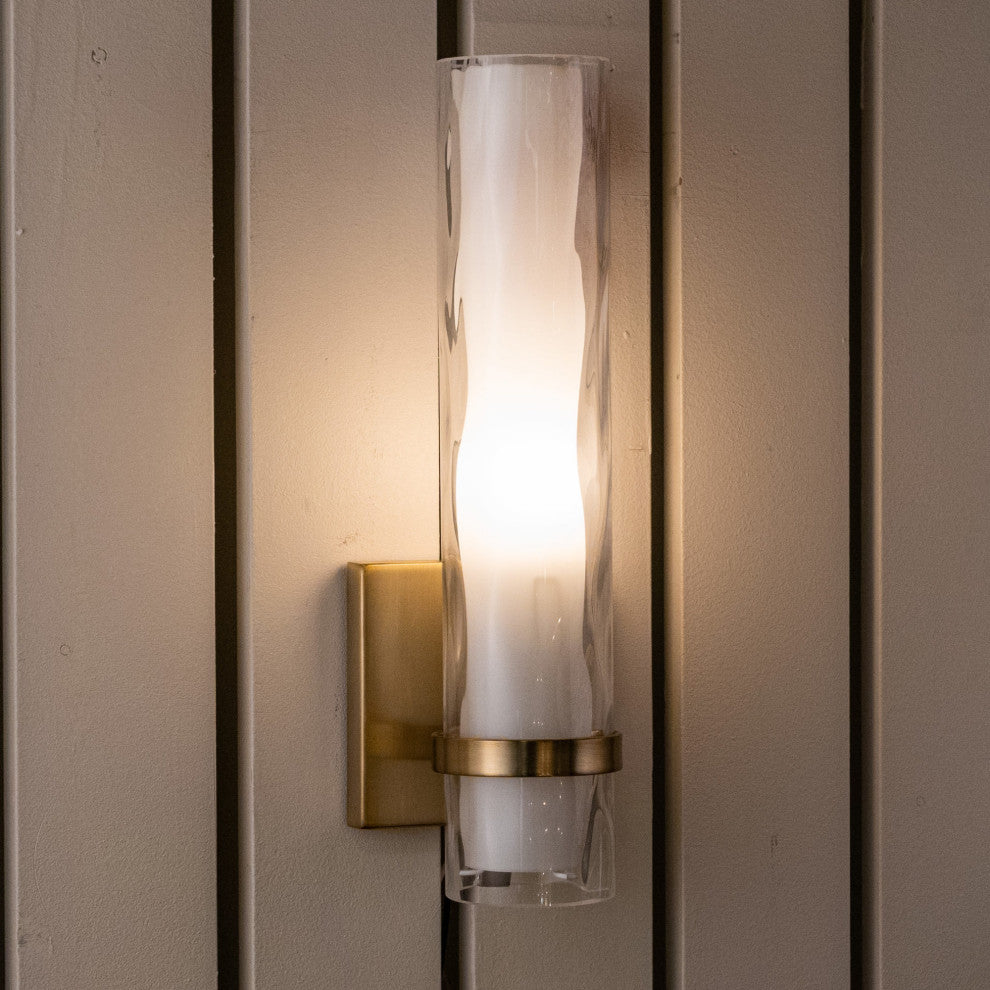Vaxcel Lighting W0309 Vilo 1 Light 14" Tall Wall Sconce - Golden Brass