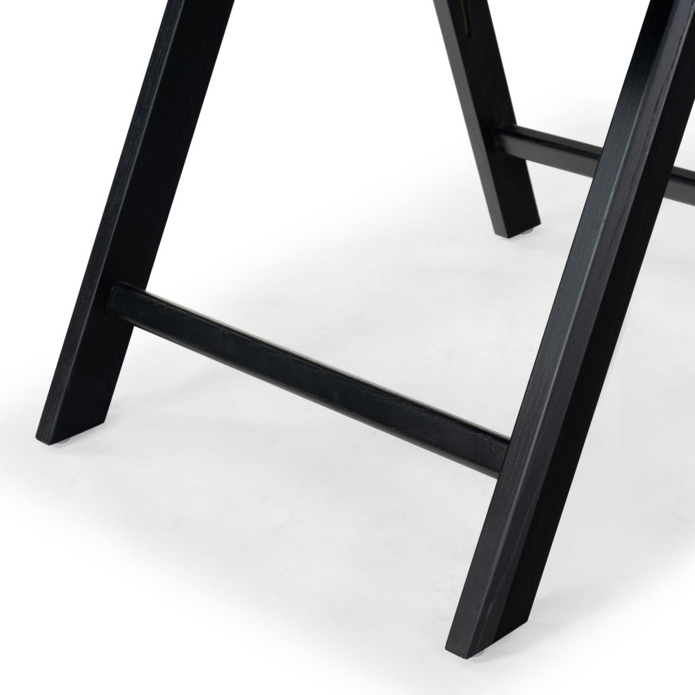 Safavieh Couture Shaylie Folding Dining Chair, Black