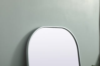 Metal Frame Arch Full Length Mirror 28X66 Inch, Silver