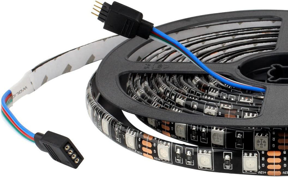 8' RGB Color Change LED Strip Light, Controller and UL Power Supply
