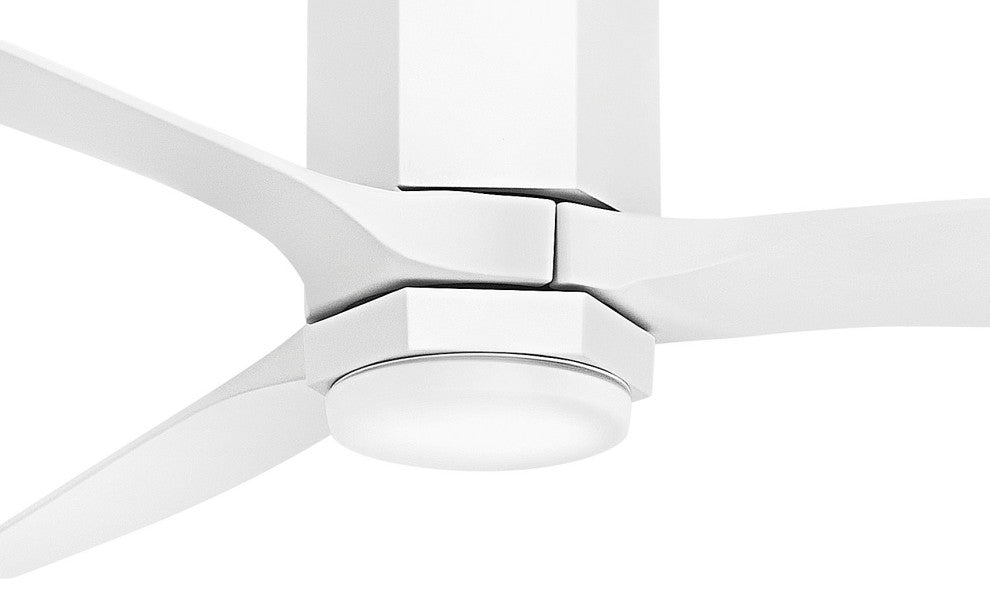 Hinkley Facet 52" Led Smart Fan, Matte White