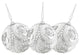 Rhinestone and Glittered Christmas Ornaments, Set of 3